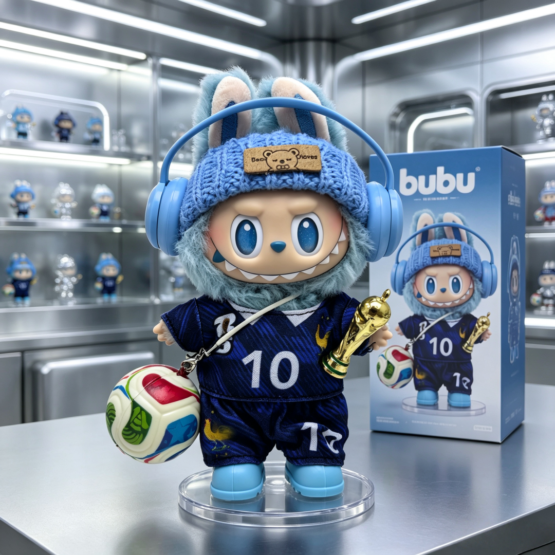 Labubu France #10 Mbappe Football Outfit Set,Clothes Only