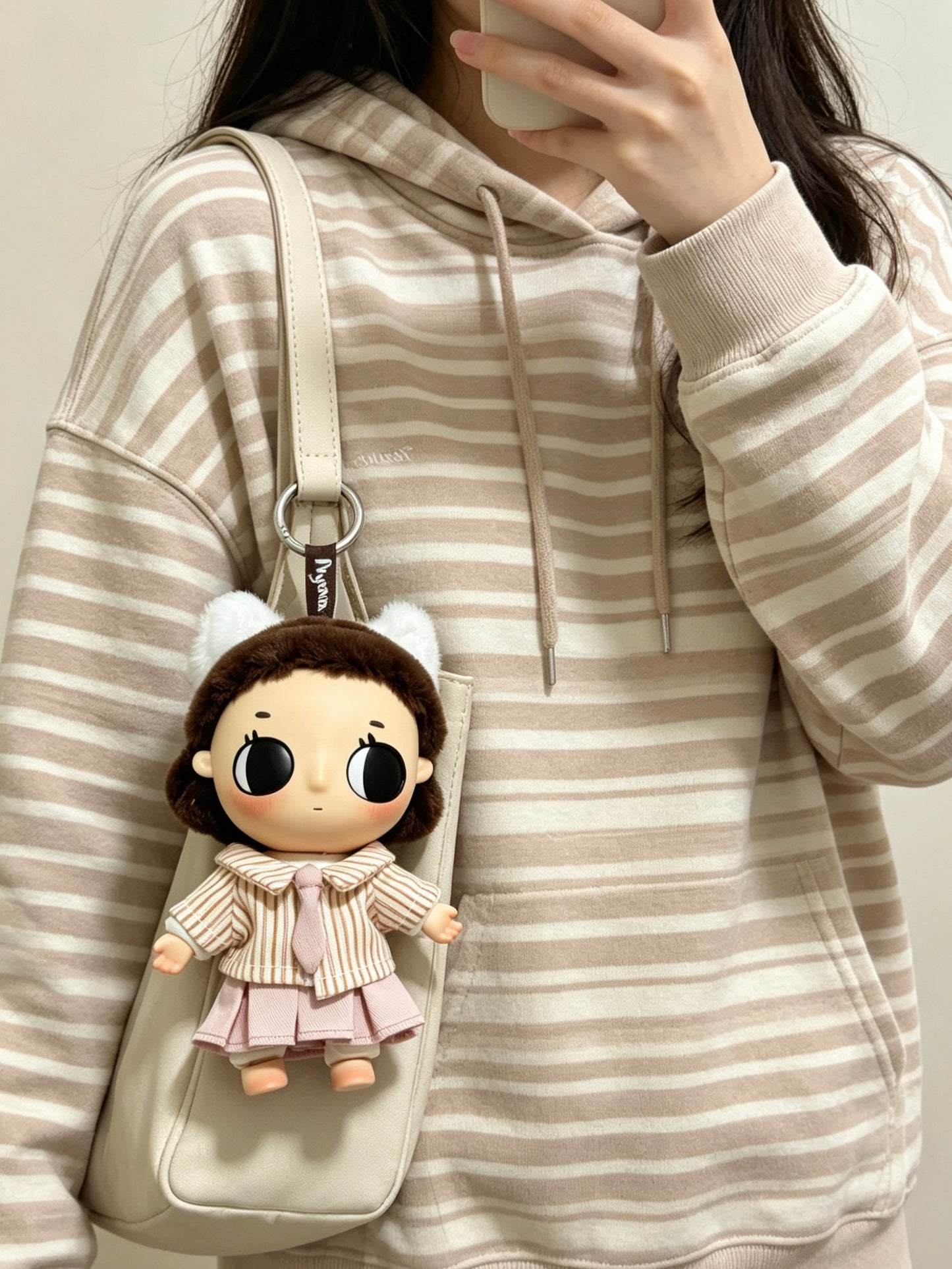 Nyota Clothes Where Moments Meet Outfit - Pink Stripe JK