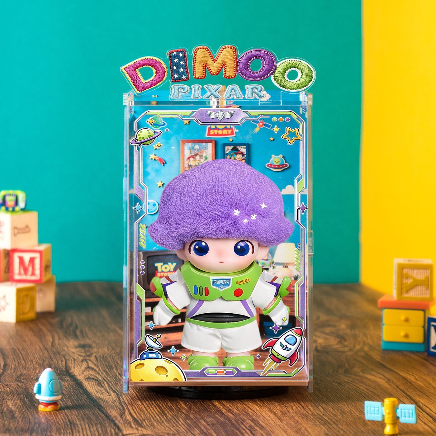 Display Case for DIMOO x PIXAR Series Blind Box Figures