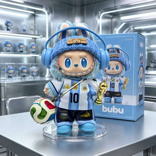 Labubu Argentina #10 Messi Football Outfit Set, Clothes Only