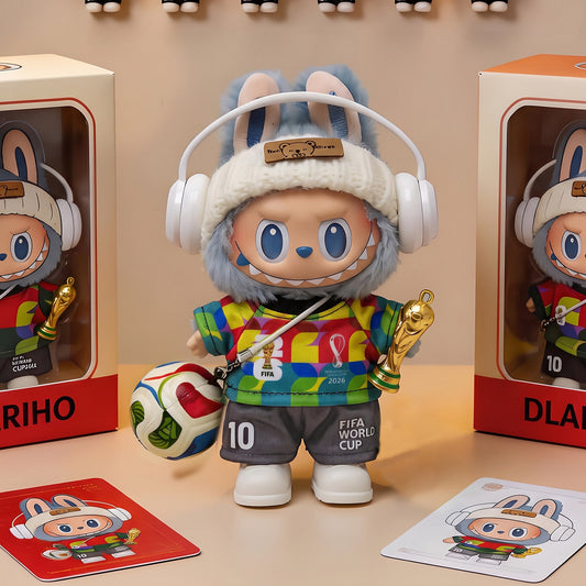Labubu 2026 Football Outfit Set,Clothes Only