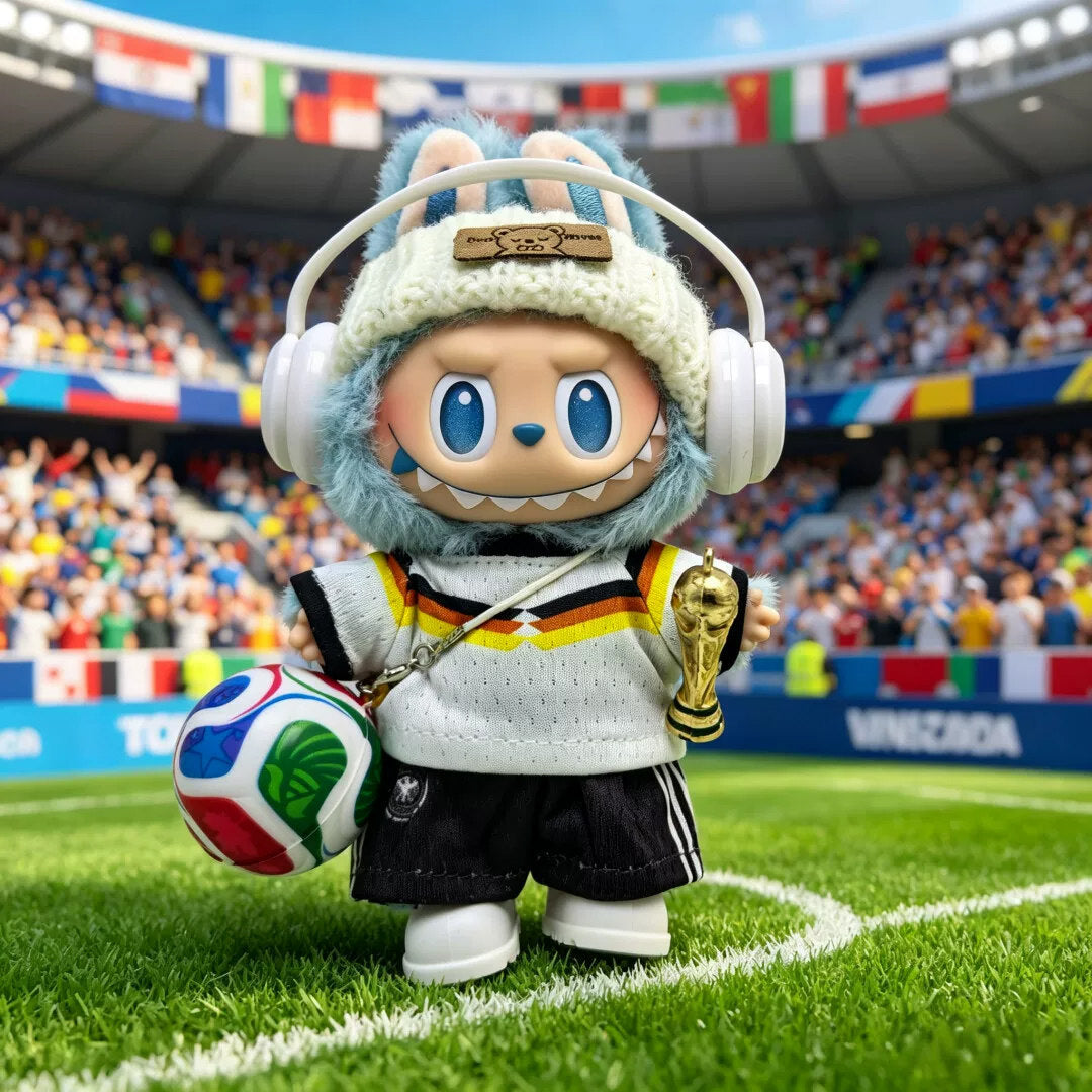 Labubu Germany Football Outfit Set,Clothes Only