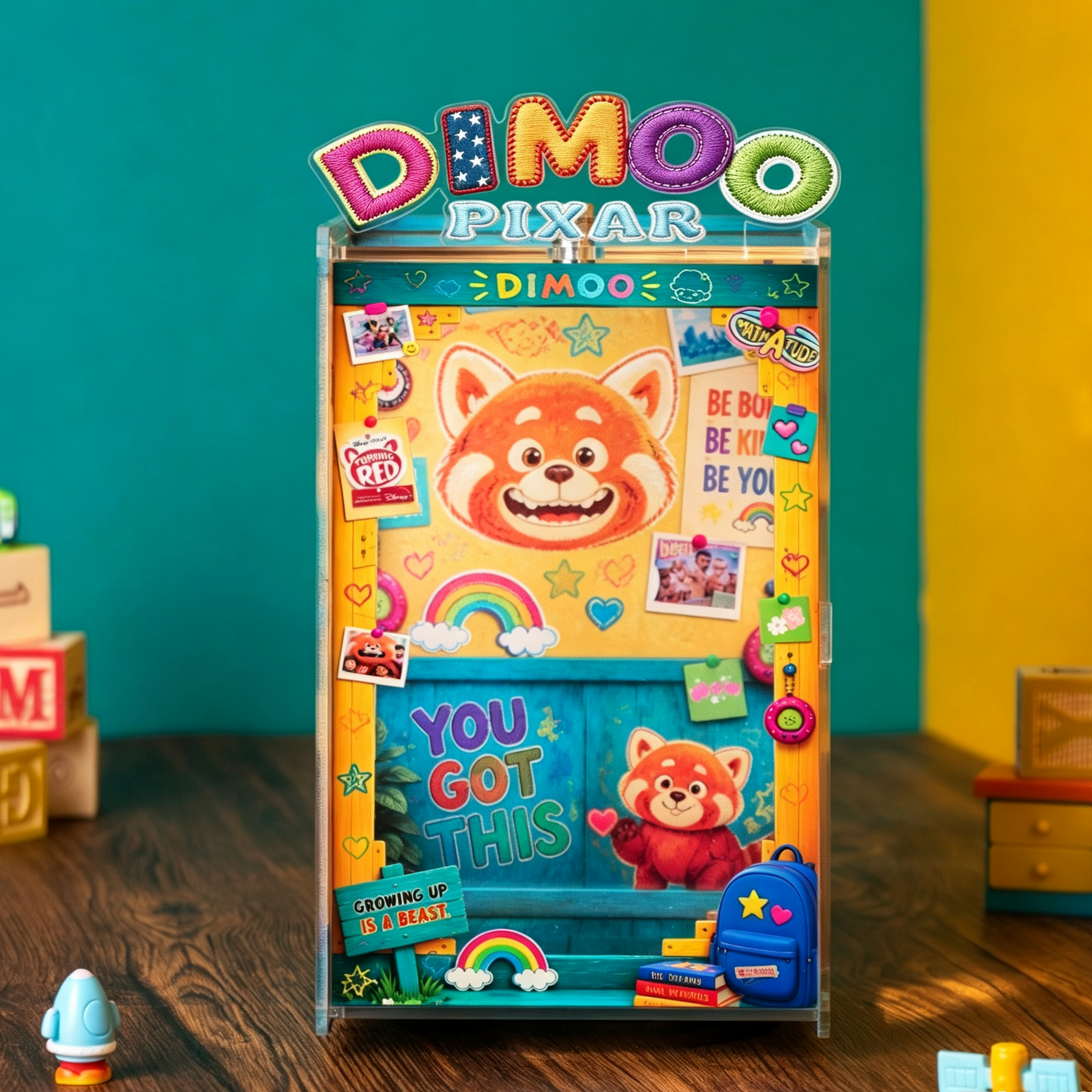 Display Case for DIMOO x PIXAR Series Blind Box Figures