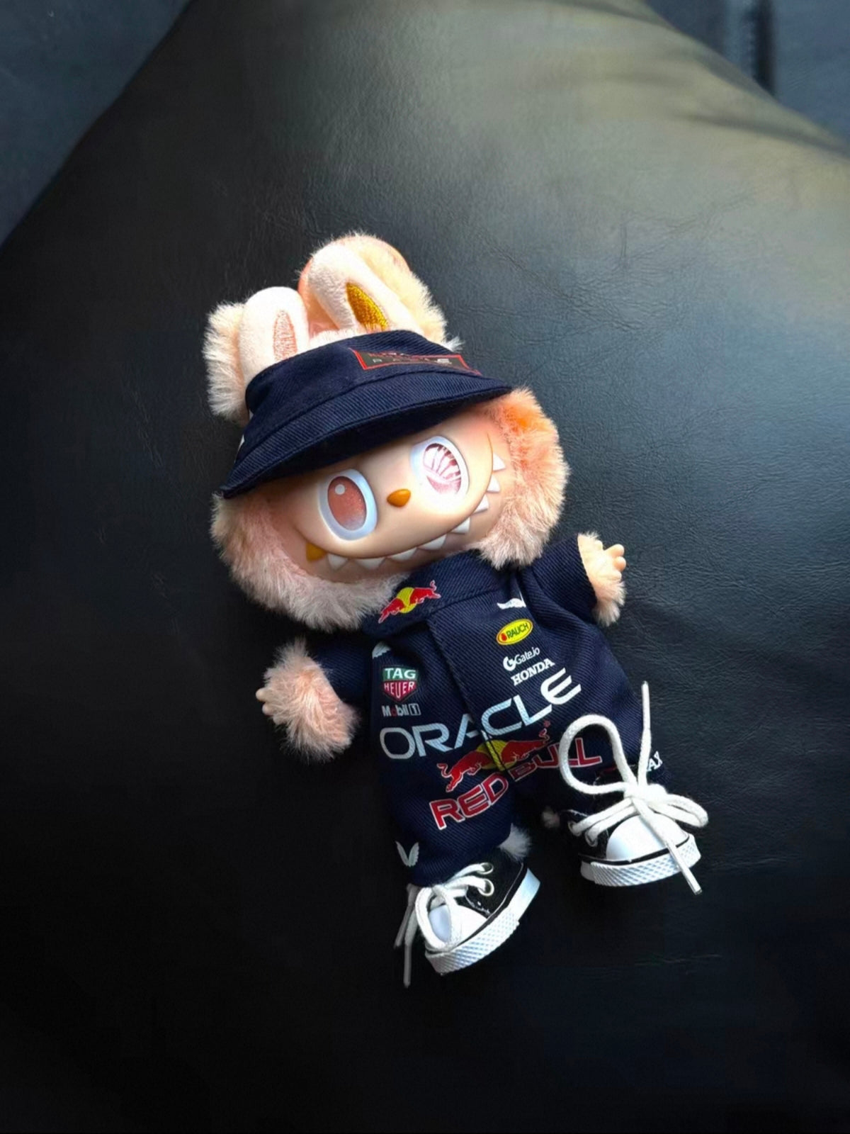 Labubu F1 Racing Suit Clothes Set – Red Bull Racing #1 Verstappen