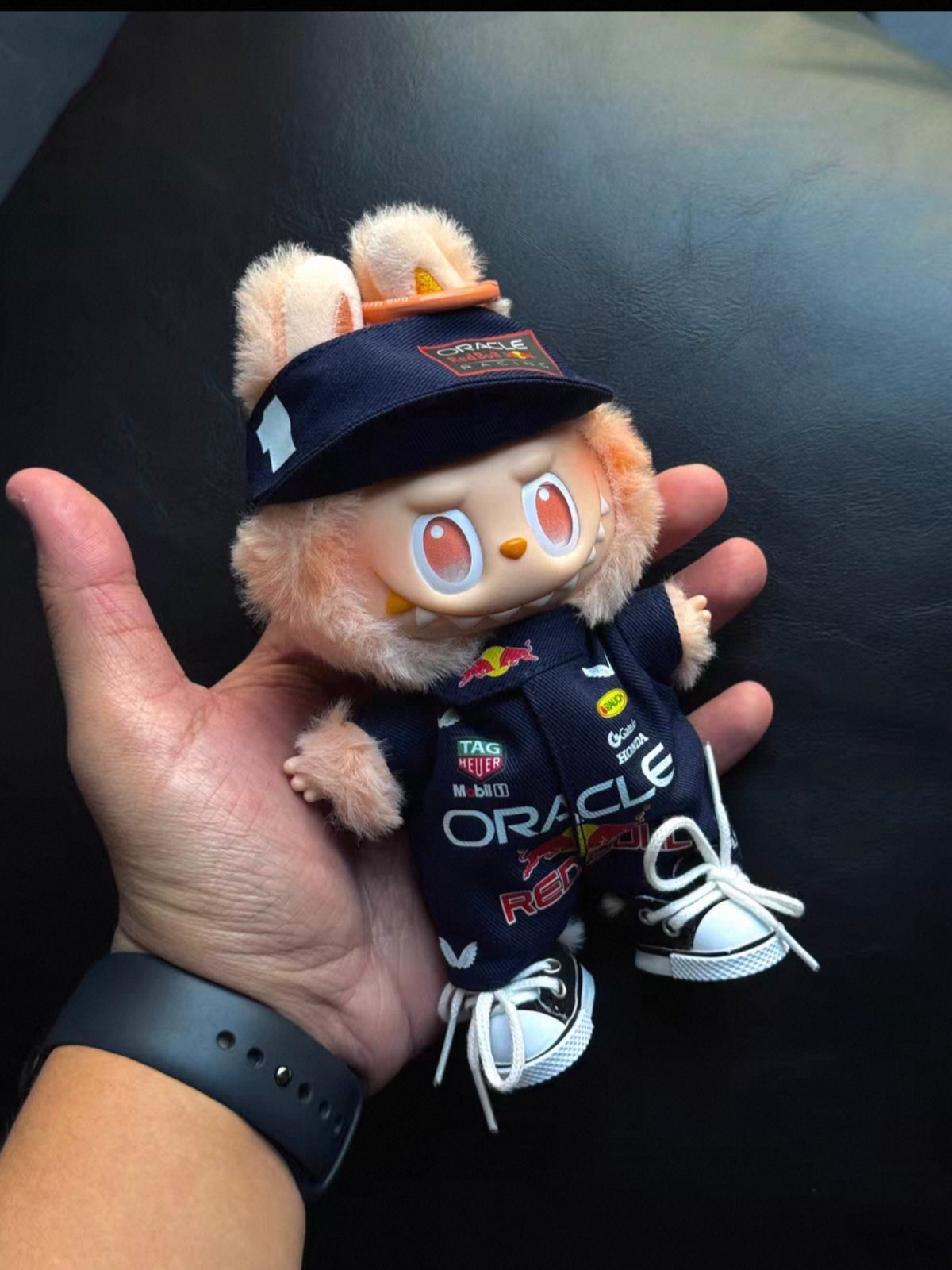 Labubu F1 Racing Suit Clothes Set – Red Bull Racing #1 Verstappen