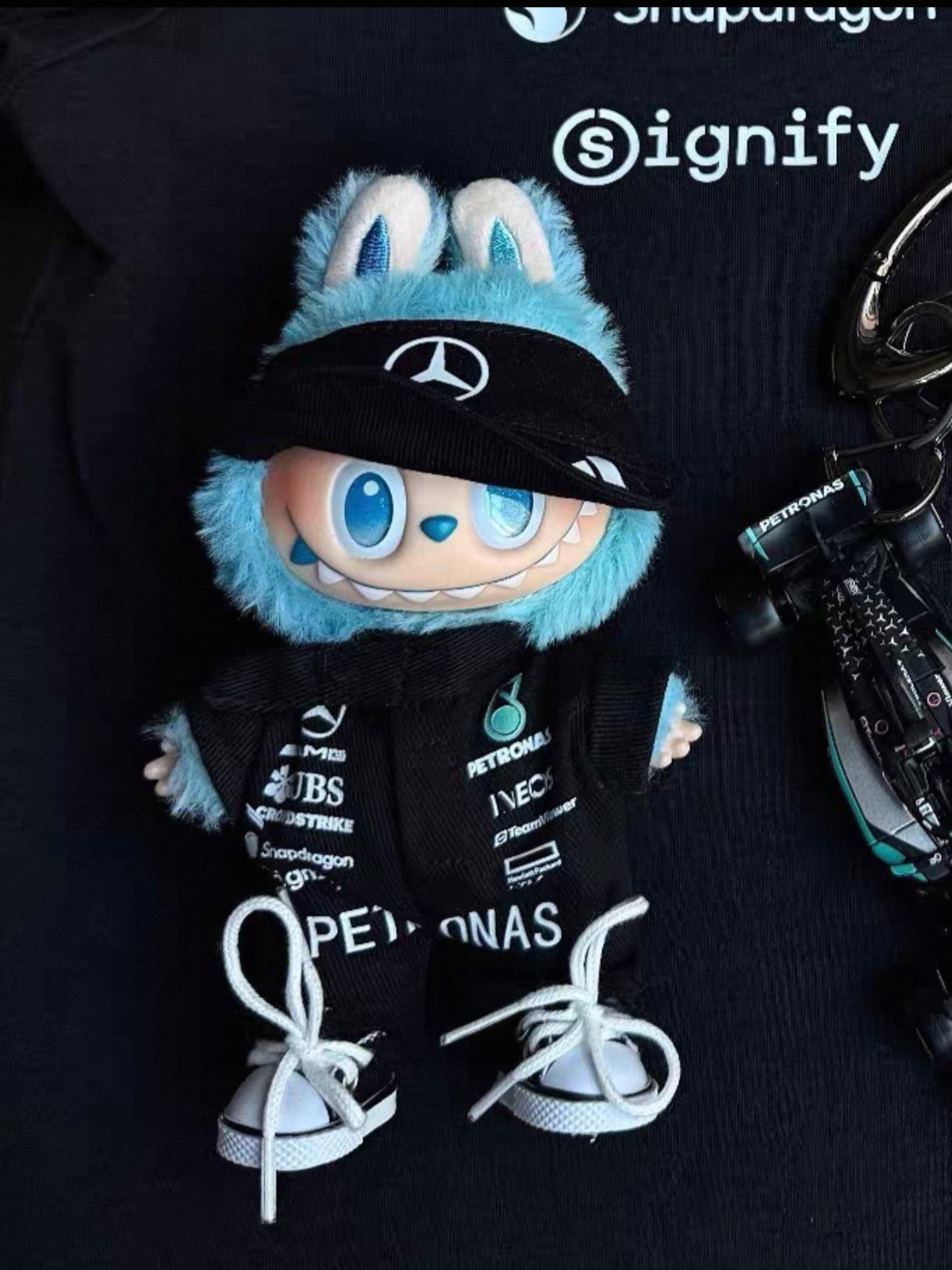 Labubu F1 Racing Suit Clothes Set – Mercedes-AMG F1 Team