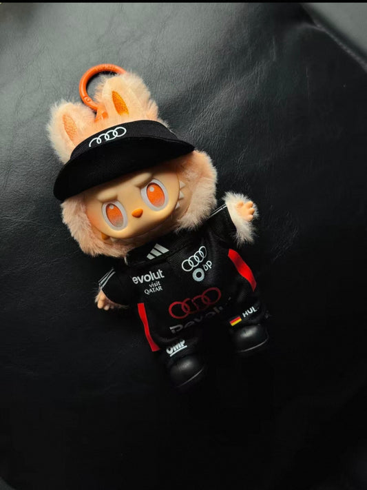 Labubu F1 Racing Suit Clothes Set – Audi F1 #27 Hulkenberg